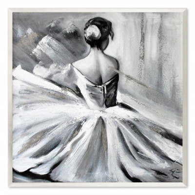 Obraz ręcznie malowany baletnica rama G107966