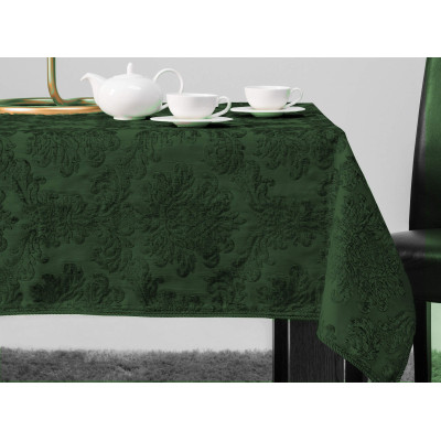 BAX Obrus zielony żakardowy 140X240 cm BAX Obrus zielony żakardowy 140X240 cm