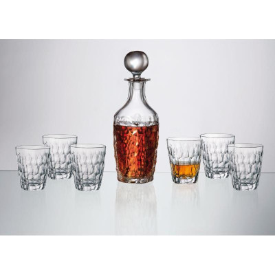 BOHEMIA Marble ZESTAW DO WHISKY 1+6