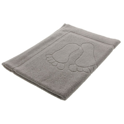Ręcznik/dywanik łazienkowy stopki 50/70 jasny szary