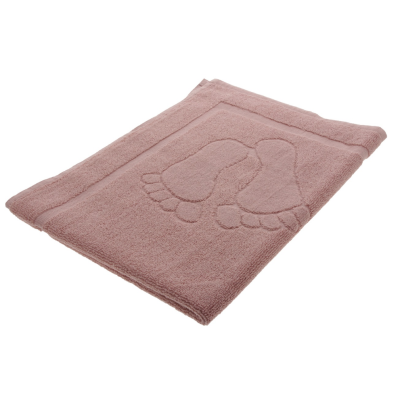 Ręcznik/dywanik łazienkowy stopki 50/70 róż