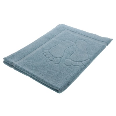 Ręcznik/dywanik łazienkowy stopki 50/70 błękit