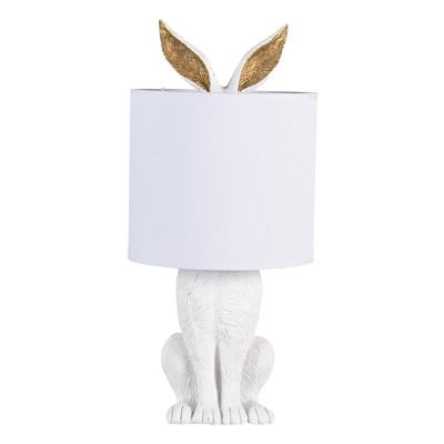 Biała lampa z ozdobną podstawą 6LMC0013W Biała lampa z ozdobną podstawą 6LMC0013W