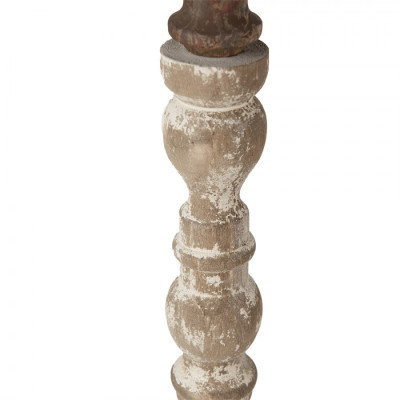 Świecznik rustykalny drewniany 44 cm 6H2188