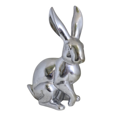 KRÓLIK CERAMICZNY SREBRNY DUŻY