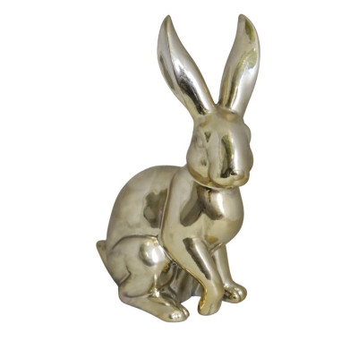 KRÓLIK CERAMICZNY ZŁOTY DUŻY