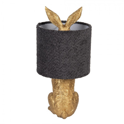 Lampa stołowa „Królik” Ø 20 × 43 cm – złoto/czarna  6LMC0111GOG