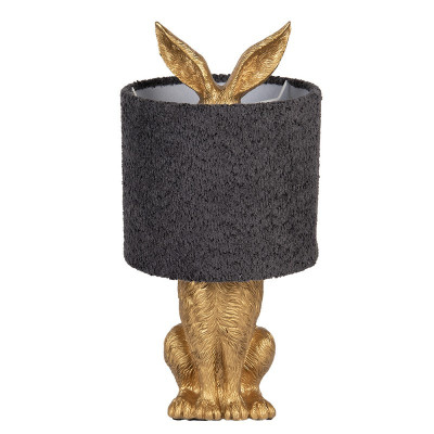 Lampa stołowa „Królik” Ø 20 × 43 cm – złoto/czarna  6LMC0111GOG