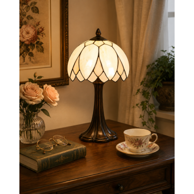 Lampa stołowa Tiffany – Ø 25 cm, wysokość 42 cm